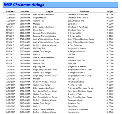 insp tv schedule|insp tv weekly printable schedule.